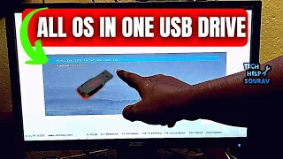 How To Put Multiple ISO Files Windows 10,11 & Linux In One Bootable USB Disk | Create Multiboot USB