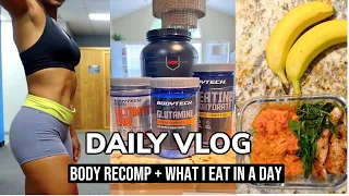 BODY RECOMP + What I EAT in a DAY | Medical School Update