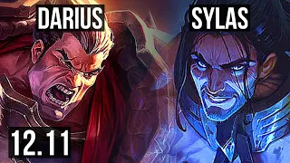 DARIUS vs SYLAS (TOP) | Quadra, Legendary, 300+ games, 13/4/7 | KR Master | 12.11