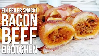 REZEPT: BACON BEEF BRöTCHEN - SNACK - schnell und einfach selber machen!