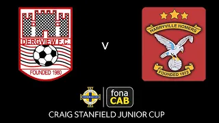 LIVE | fonaCAB Craig Stanfield Junior Cup final | Dergview Res v Harryville Homers