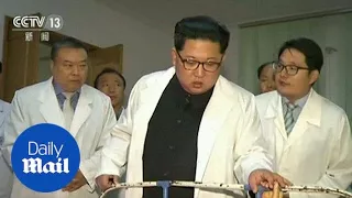 Kim Jong Un visits survivors of bus crash in Pyongyang hospital - Daily Mail