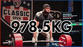 Bobb Matthews - 978.5kg @ 120kg | Powerlifting America Nationals 2024