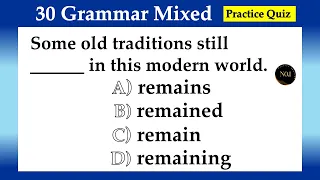 30 Grammar Mixed | All Tenses Practice test | Challenge Your English! | No.1 Quality English