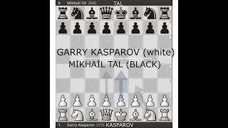 Garry Kasparov vs. Mikhail Tal / 1987, Raund 11, S.W.I.F.T. Super Tournament, Belgium 1 - 0 #chess