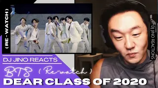 DJ REACTION to KPOP - BTS DEAR CLASS OF 2020 LIVE PERFORMANCE (RE-WATCH)