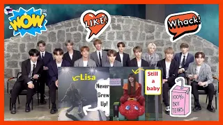 Seventeen reaction to blackpink lisa never grew up [fanmade]