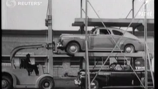USA: New method of car parking in America (1947)