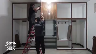 how to make wood Wall closet