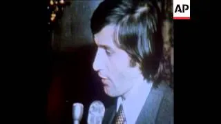 SYND 6-2-74 NASTASE RECEIVES THE TENNIS PLAYER OF THE YEAR AWARD IN NEW YORK