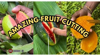 Amazing Fruit Cutting Skill | Guava | Mango | Watermelon 🍉🍋🥭