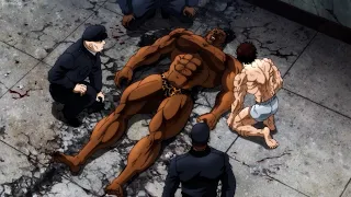 【バキ】Oliva lost consciousness after receiving a fatal punch from Baki