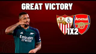 Sevilla VS Arsenal 1-2 Thierry Henry GOES CRAZY | Martinelli & Gabriel Jesus Goal - ARSENAL NEWS