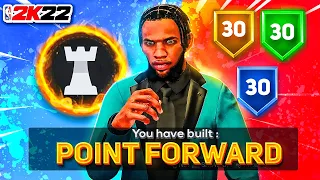 THIS POINT FORWARD BUILD w/ CONTACT DUNKS WILL BREAK NBA 2K22! BEST ISO BUILD IN NBA 2K22!