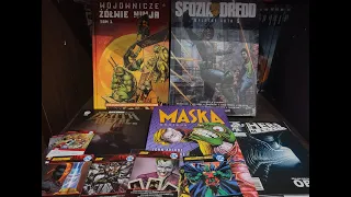 Grudniowy Unboxing Sklep Gildia: Maska, Sędzia Dredd, Batman Death Metal, Turtles i Super Hero.