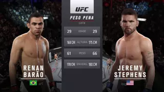 UFC: RENAN BARÃO x JEREMY STEPHENS - SIMULANDO A LUTA