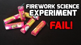 BILL NYE LIED?! - Firework Science Experiment Fail