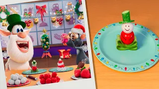 Booba 🎄 Food Puzzle: Christmas figures 🎅 New Year 2021 🎁 Funny cartoons for kids - Booba ToonsTV