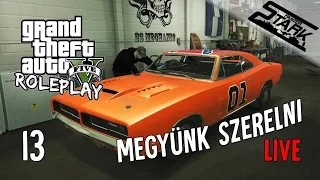 GTA 5 RolePlay - 13.Rész (Megyünk Szerelni) - Stark LIVE /NF