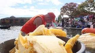 Behind the regatta: Watch one man make a giant pumpkin boat