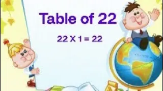 Table of 22 # Times Tables Practice # 22x1=22 Multiplication # 22 ka Table #  22 का पहाड़ा # पाढे#