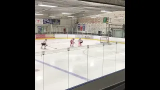 Goalie Takes the Body on Breakaway