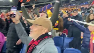 Roma-Milan. Il fischio finale e la festa all’Olimpico 💛❤️💪