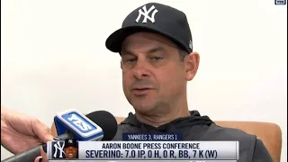 Aaron Boone Talks About Taking Out Luis Severino Despite No-Hitter Bid + Other Postgame Notes