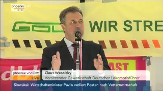 GDL-Streik: Rede von Claus Weselsky am 06.05.2015
