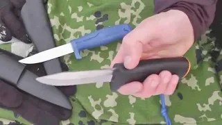 Нож Fiskars k40 против Mora 546. Сравним бюджетные ножи