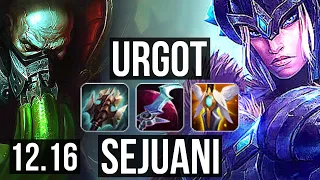 URGOT vs SEJUANI (TOP) | Rank 4 Urgot, 400+ games, 11/4/13 | KR Master | 12.16