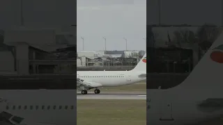 🛬 European Air Charter Airbus A320-214 LZ-LAI landing at Munich Airport (MUC) #planespotting