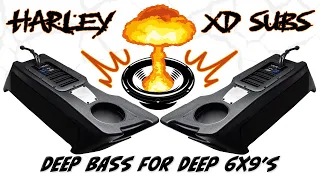 Real Bass! XD Removable Drop In Subwoofers for Deep 6x9" Cut in Lid Speakers for Harley Davidson®