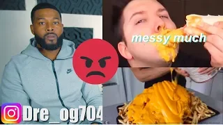 Different Mukbangers Eating Way To Much Cheese | REACTION