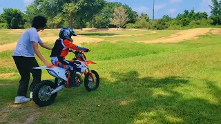 first time riding a KTM 65 SX 2023