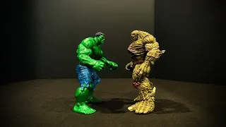 2003 hulk vs 2008 abomination stop motion fight