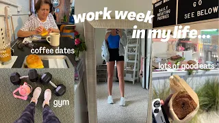 WORK WEEK IN MY LIFE👩‍💻☕💪 summer internship, morning workouts & coffee dates