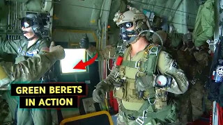 US Army Special Forces Jump in Extreme High-Altitude from C-130 Plane