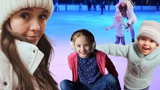Family Ice Skating for the First Time Ever! | Christmas Advent Calendar 2021