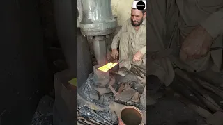 Forging of Heavy-Duty Meat Cleaver Chopping Butcher Knife From Old Truck Leaf Spring