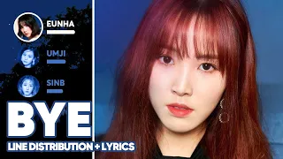 GFRIEND - Bye (Line Distribution + Lyrics Color Coded) PATREON REQUESTED