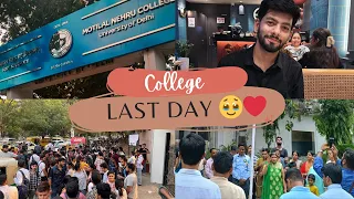 BATCH-24❤️| LAST DAY OF COLLEGE | MOTILAL NEHRU EVENING COLLEGE | #college #motilalvlog