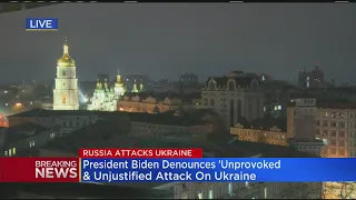Explosions Heard In Kyiv As NATO Says Russia's Attack On Ukraine Has Begun