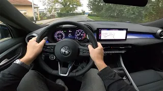 2022 Alfa Romeo TONALE [1.5 Hybrid, 130 HP] POV Test ride #38 CARiNIK