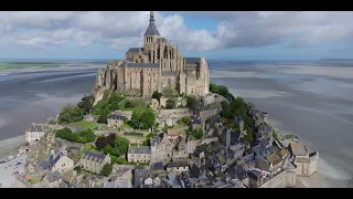 Mont Saint Michel - Cinématique 4k -Drone - Images à couper le souffle - Aerial footage - Mavic3 Pro