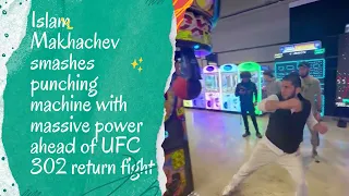 UFC 302: Islam Makhachev's Jaw-Dropping Punching Machine Record@ESPNMMA