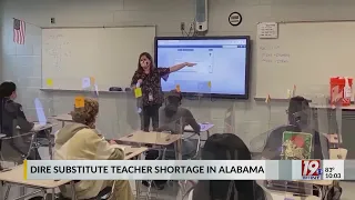 Alabama Schools Scrambling to Solve Substitute Teacher Shortage