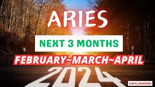 INCOMING CLARITY! IHANDA ANG SARILI! ♈️ ARIES Next 3 Months FEBRUARY MARCH APRIL 2024 #KAPALARAN888