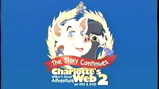 Charlotte's Web 2 - Wilbur's Great Adventure (2003) Trailer (VHS Capture)