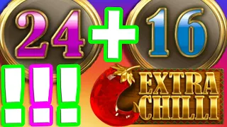 EXTRA CHILLI 🌶️ SLOT BIG WIN RARE BONUS 🏆HIT OMG 40 FREE SPINS LETS GO THE RETRIGGERS NEVER STOP‼️